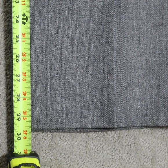 Le Suit Size 10 High Rise Straight Leg Grey Twill Slacks - Picture 8 of 8